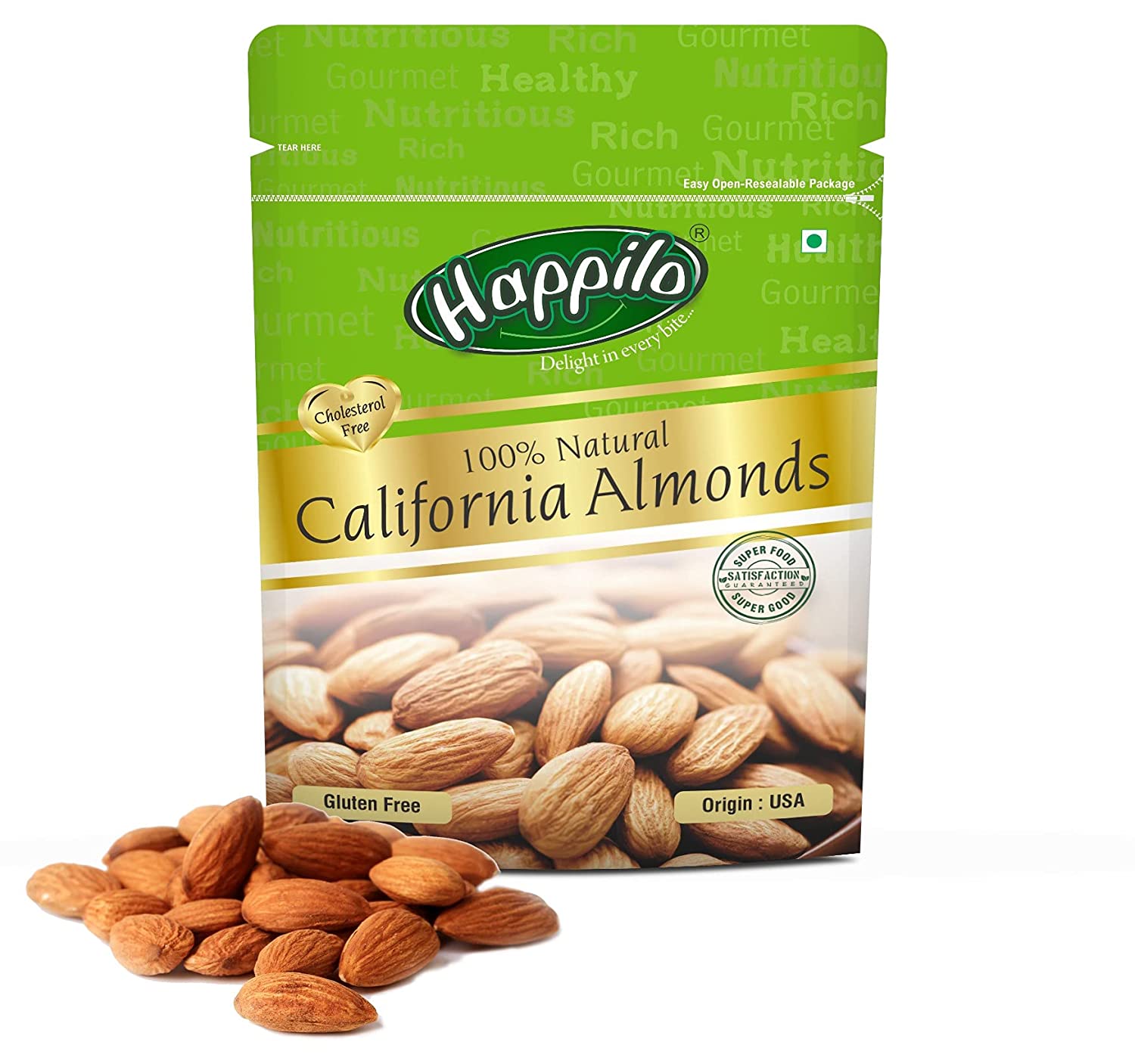 Happilo 100% Natural Premium Californian Almonds